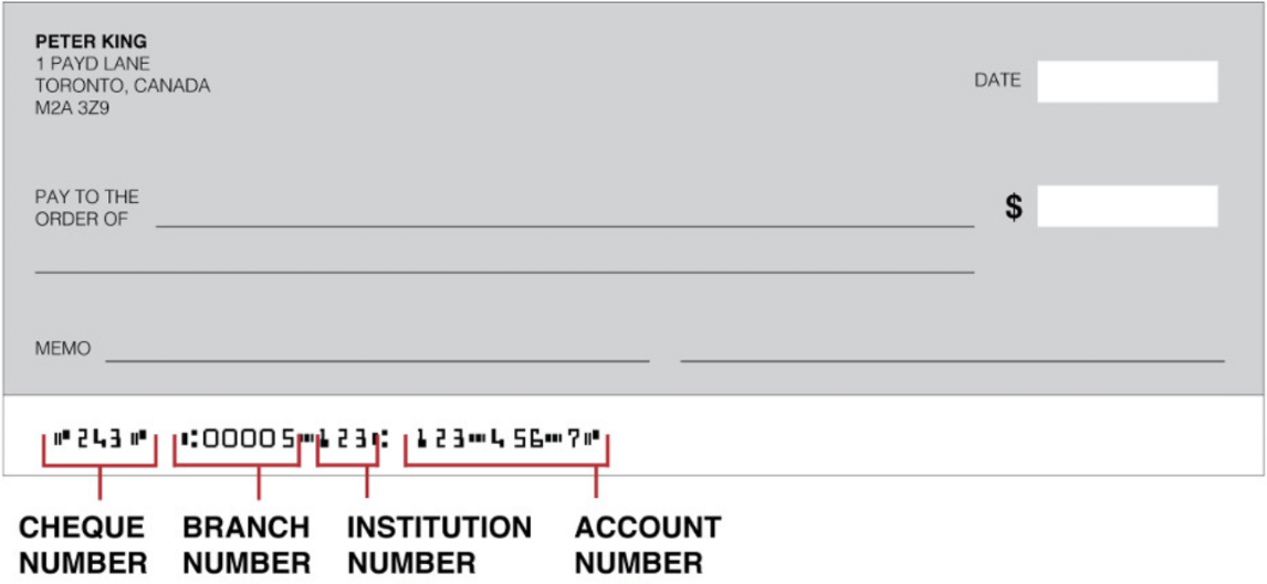 Où trouver vos numéros bancaires sur un chèque